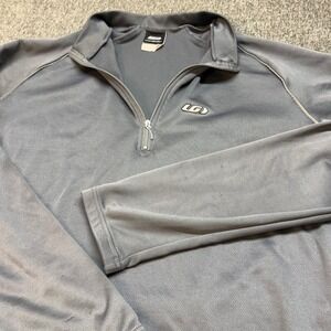 Vintage Louis Garneau Long Sleeve Quarter Zip Cycling Jersey Men's M Made in USA
